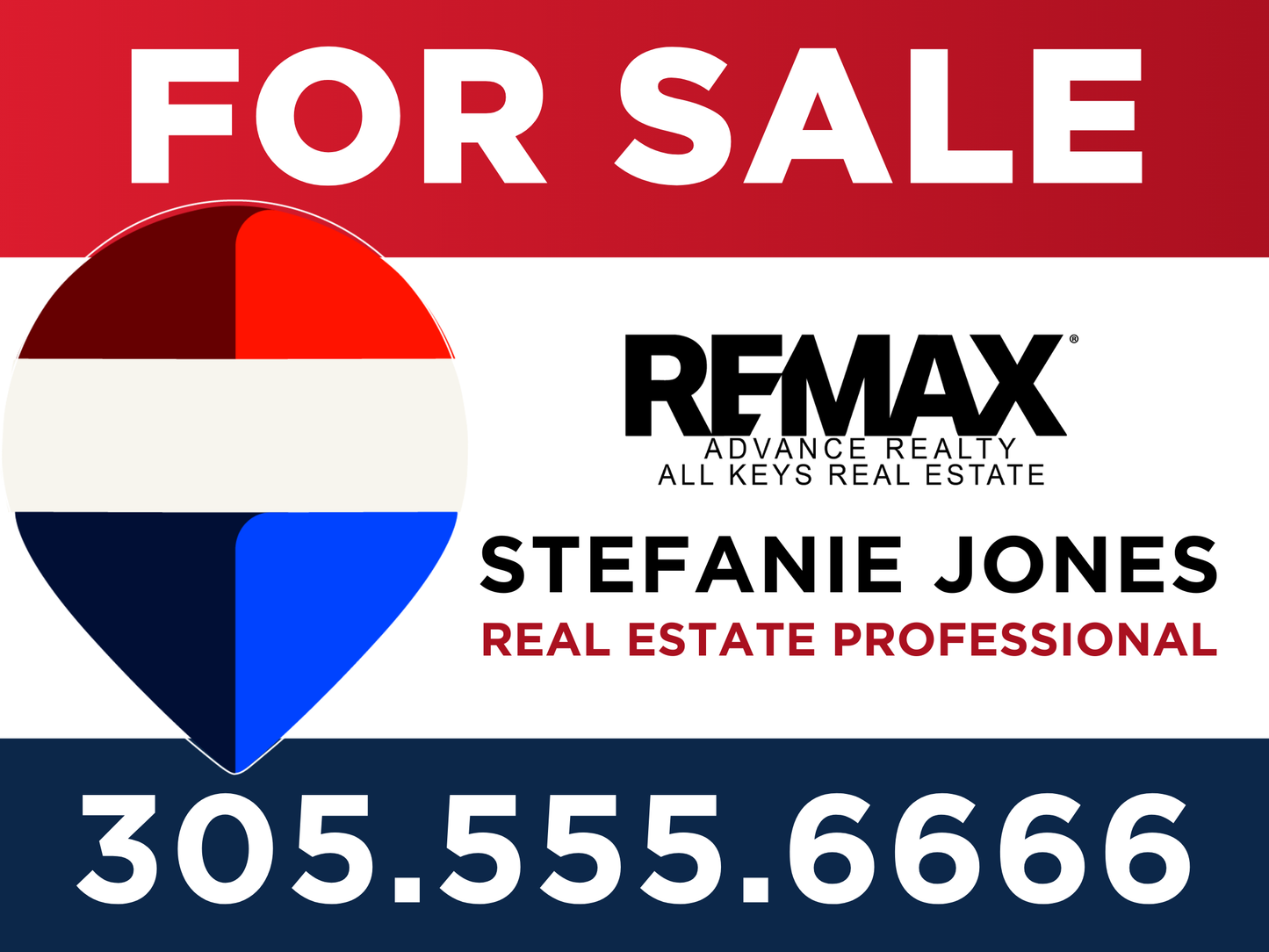 Real Estate Listing Signs: Thick 3mm Aluminum Boards